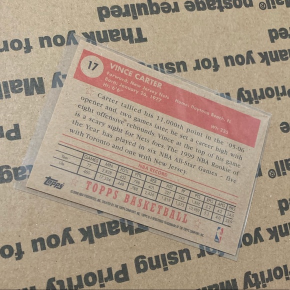 Vince Carter ‘06 Topps 1952 Style Card - Picture 5 of 7